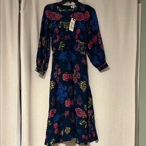 Garrie B Vibrant Floral Long Sleeve Dress